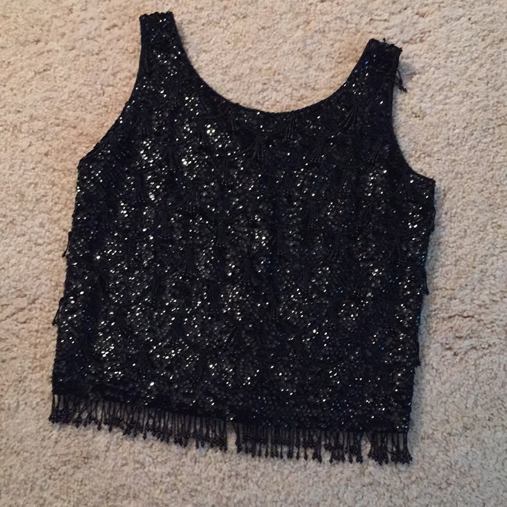Vintage Sequins / Beaded Tank